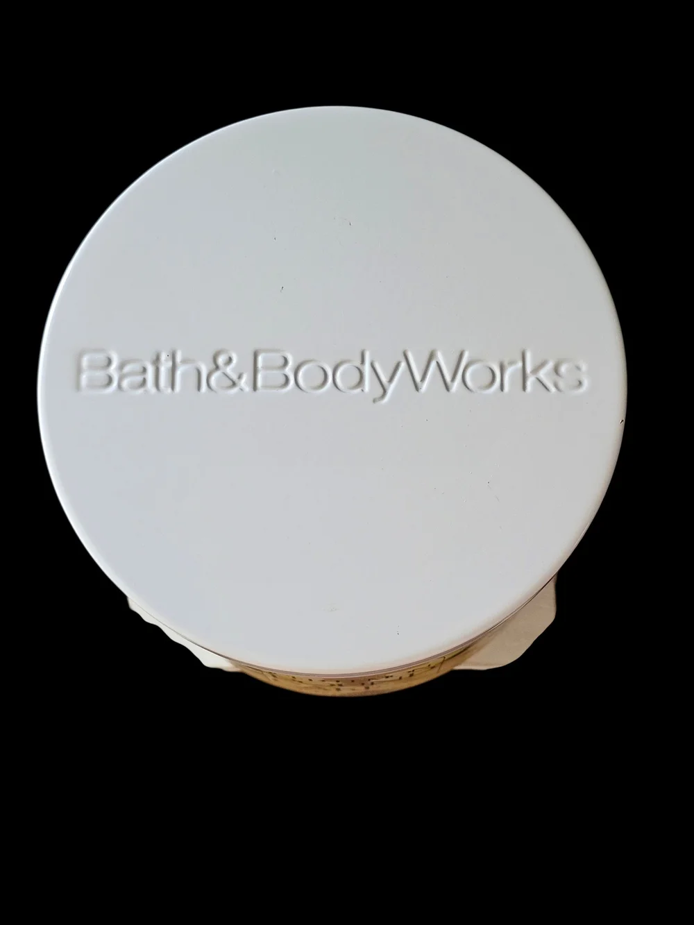 Bath & Body Works Iced Lemon Pound Cake Scented Candle - Pale Yellow & White